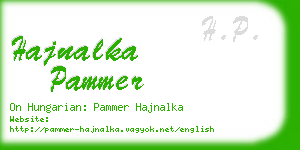 hajnalka pammer business card